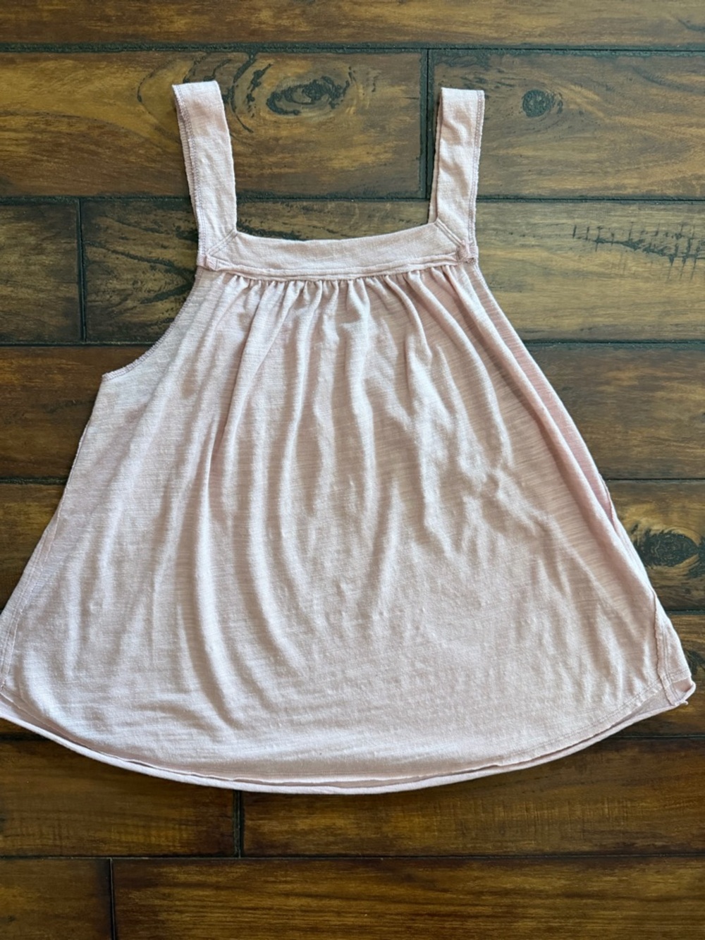 We The Free Light Pink Rose Tank Swing Top